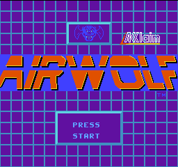 Airwolf (Europe) Title Screen